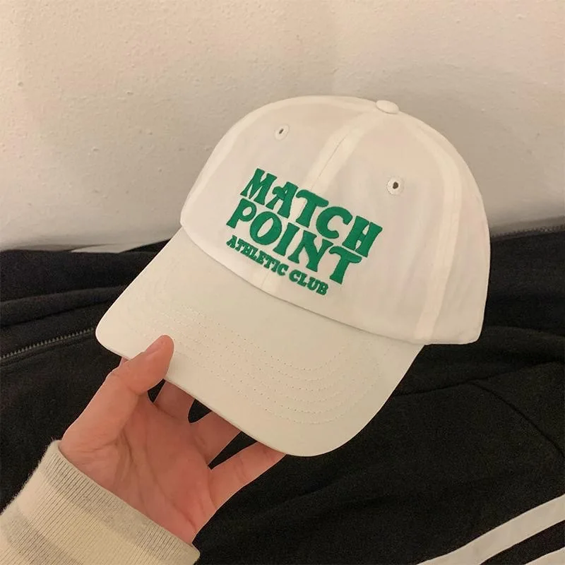 Washed Cotton Soft Baseball Cap Color Contrast Embroidery 