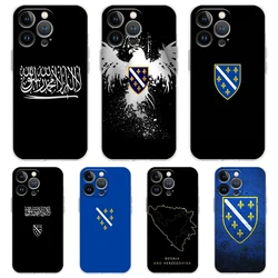 For iPhone 15 16 14 13 12 mini 11 Pro Max XS X XR SE 7 8 Plus Silicone Clear Cover Bosnia and Herzegovina Passport Phone Case
