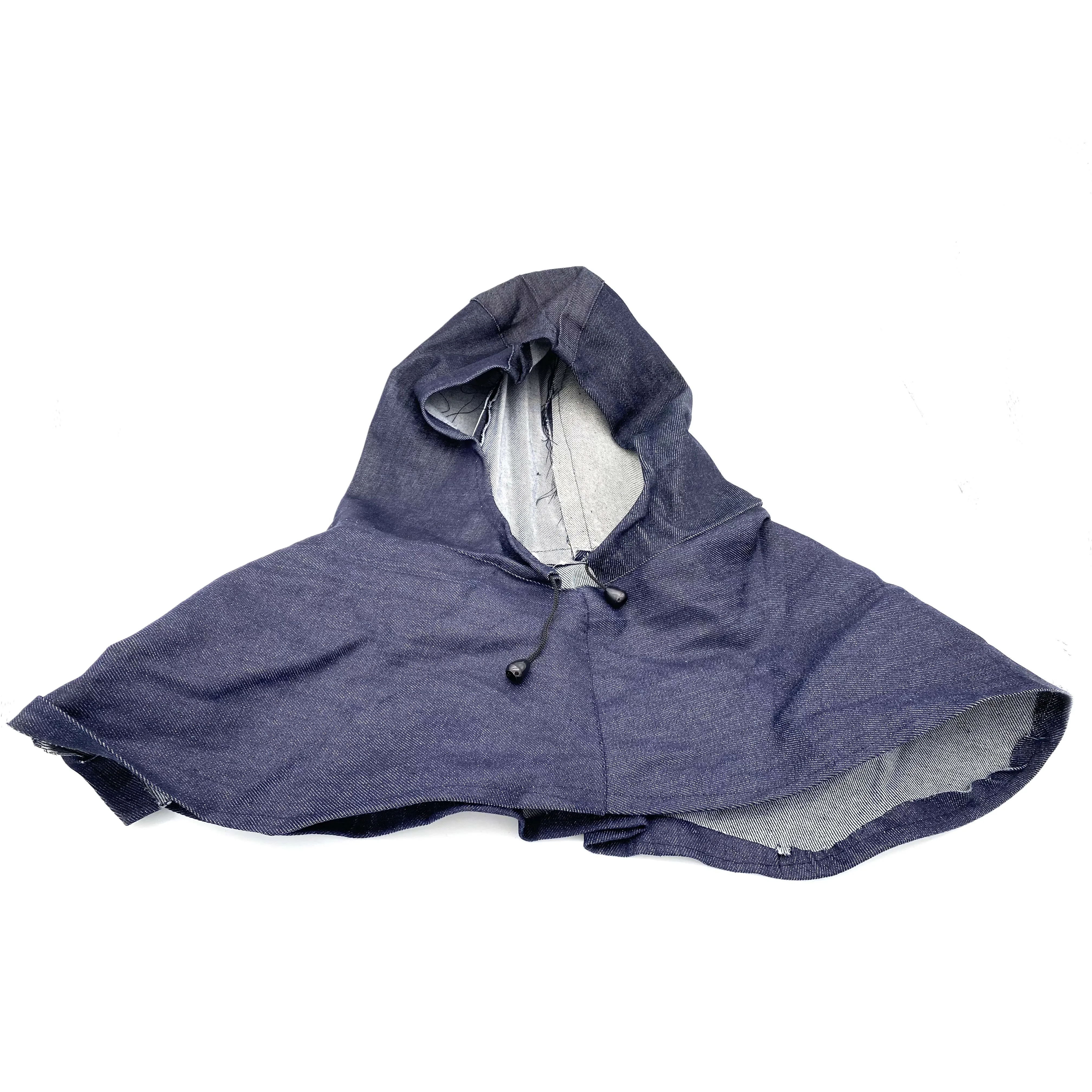 Blue Denim Fabric Welding Hood Welding Caps Hats Flame Retardant Helmet Hat Welding Neck Protection for Welder Safety Cover