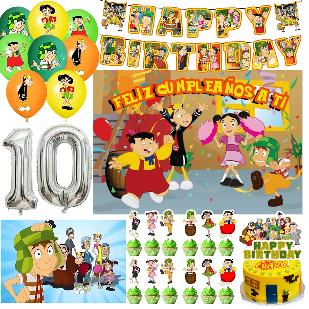 

Anim D-Dennis The Menace Birthday Party Decorations Number Balloon Cake Topper Cartoon Background Banner Party Supplies Kid Gift