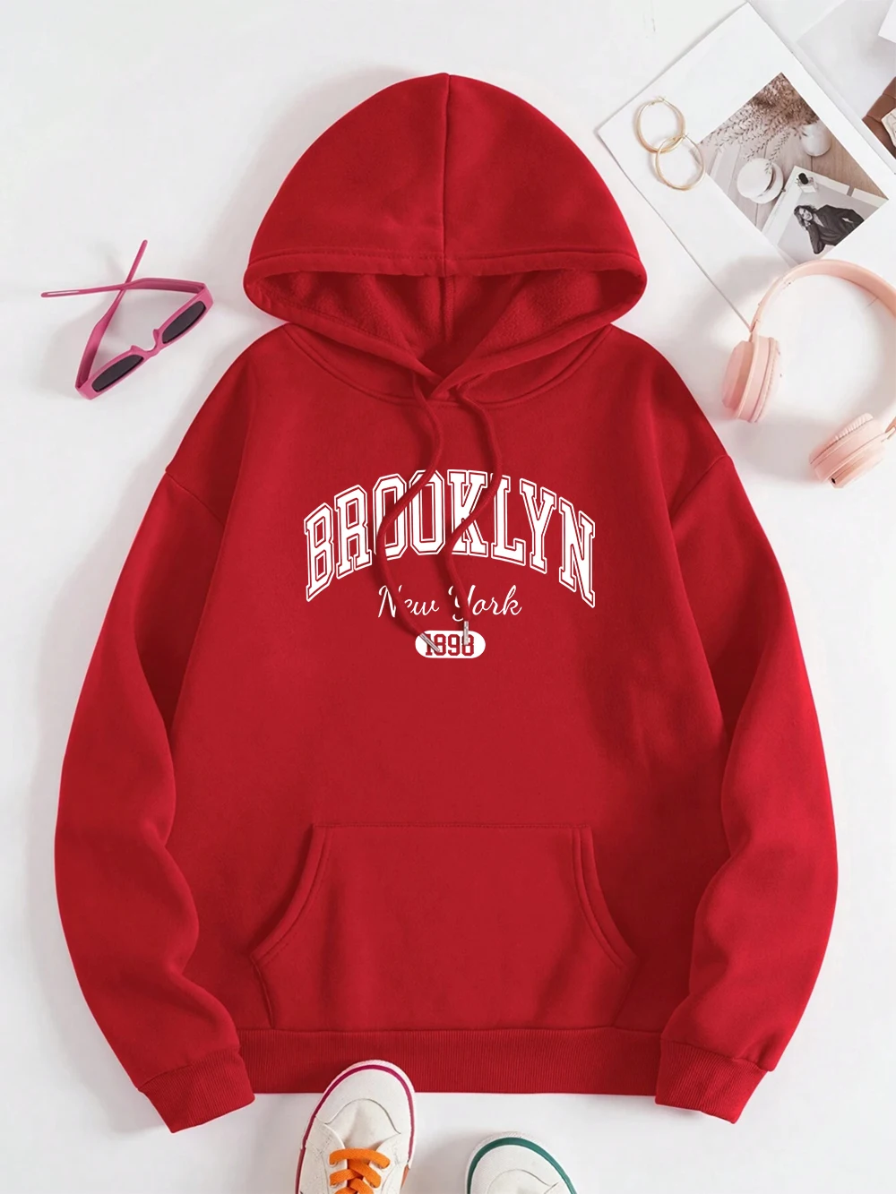 Brooklyn New York 1898 City Letter Men Women Sweatshirt Fashion Crewneck Hoodies Autumn Hip Hop Clothing Casual Couple Hoody