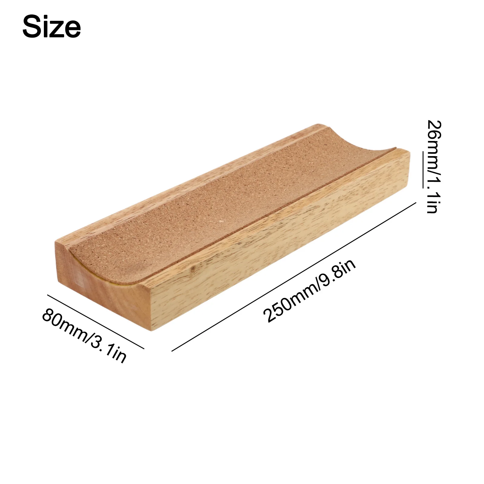 

Cork Stability 250mm L *80mm W *26mm H 9.8x3.1x1.1 Guitar Neck Rest Essential For Guitar Shops Excellent Stability
