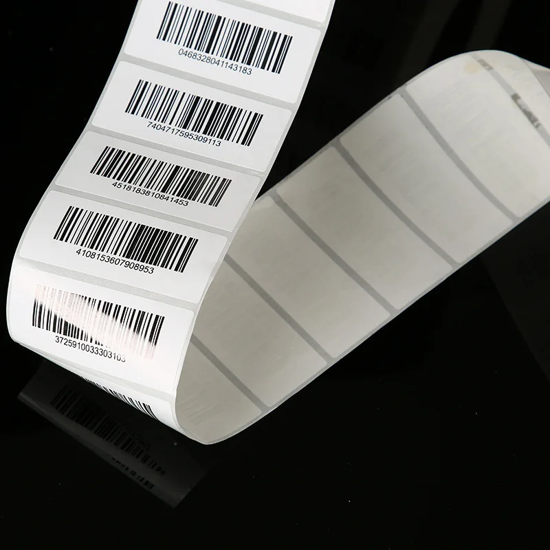 Customizable Variable QR Code Barcode Label Stickers Supermarket Products Serial Number Adhesive Labels