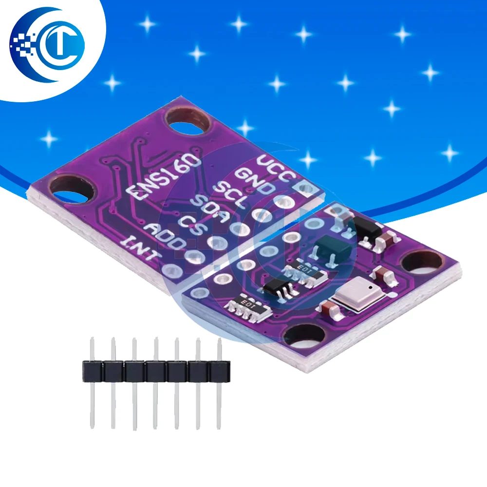 ens160-ccs811-monoxido-de-carbono-co-vocs-modulo-sensor-de-gas-numerico-de-qualidade-do-ar-para-arduino