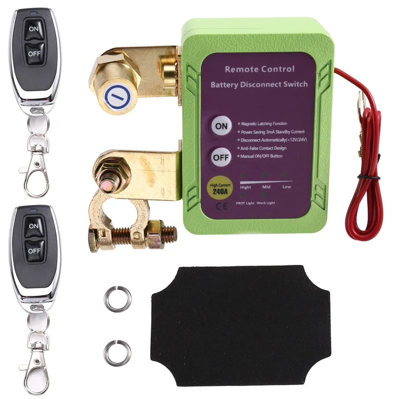 

【Price Drop !!】Smart 12V 240A For Car Battery Disconnect Switch, Automatic Power Off For Car Boat Battery Control Device