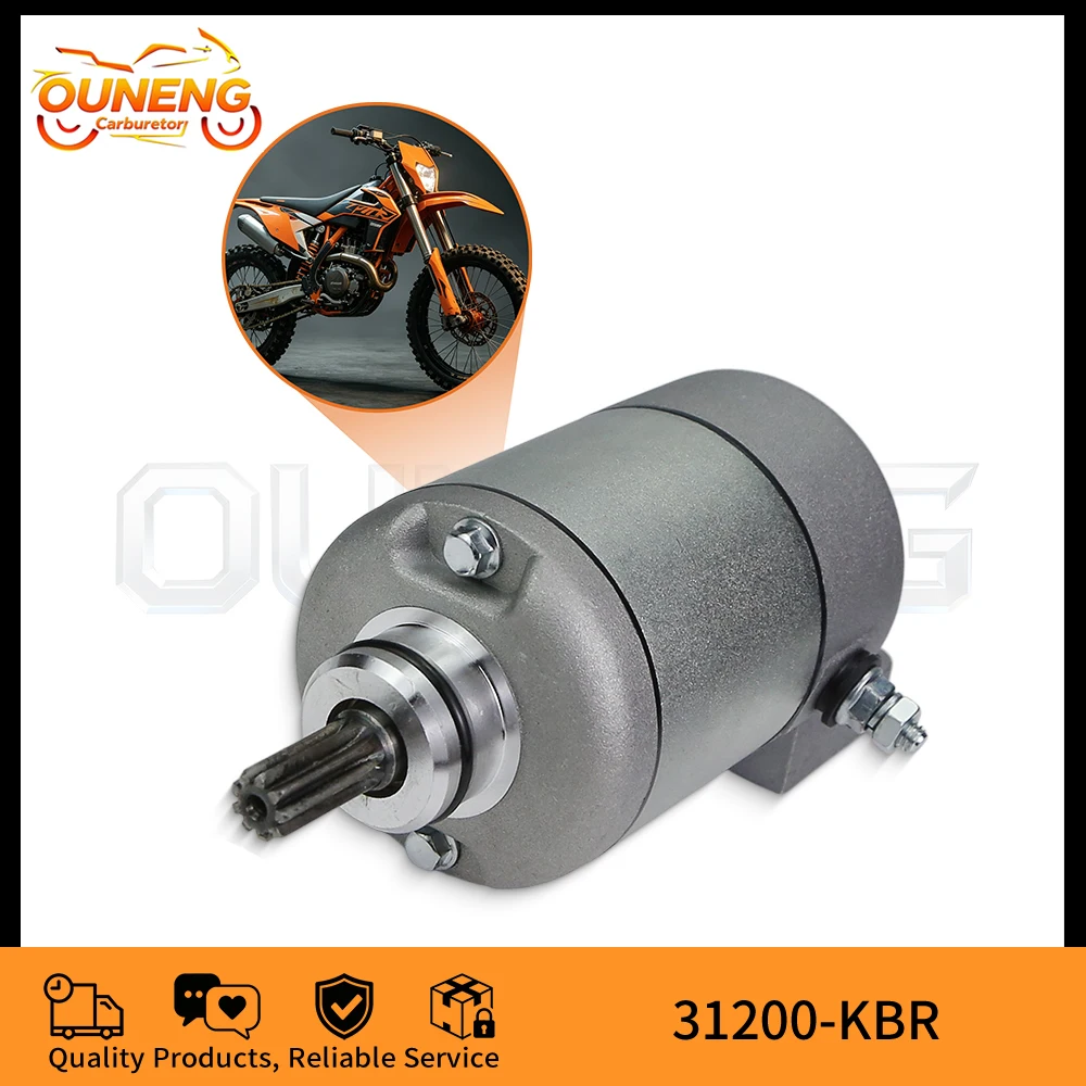 Starter Motor 31200-KBR-008 31200-KPF-851 31200-KW3-018 For Honda XL250 XR250 CBX250 NX250 1991-2009 Replacement