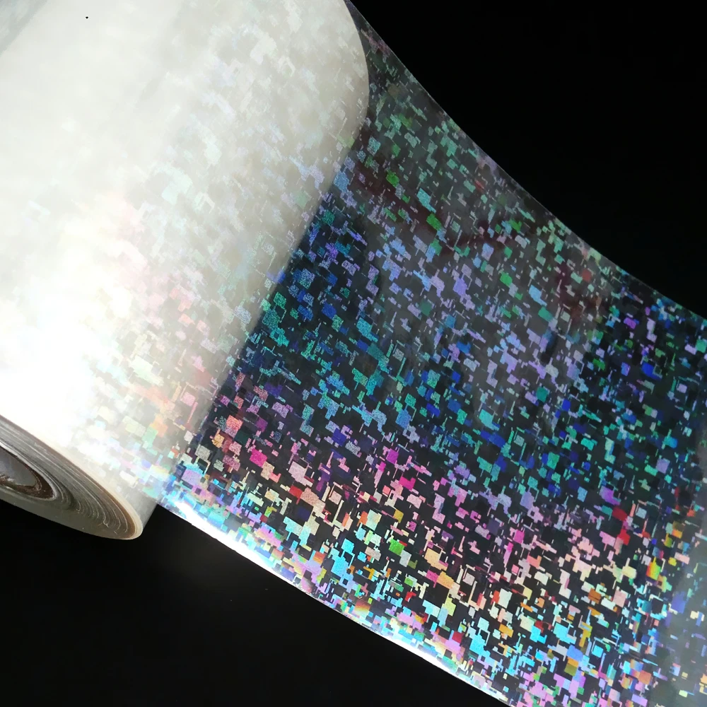 8CMx120M Wholesale Holographic Foil Transfer Rolls Laser Nails Sticker Hot Stamping Film DIY Nail Art Material Manicure Decals