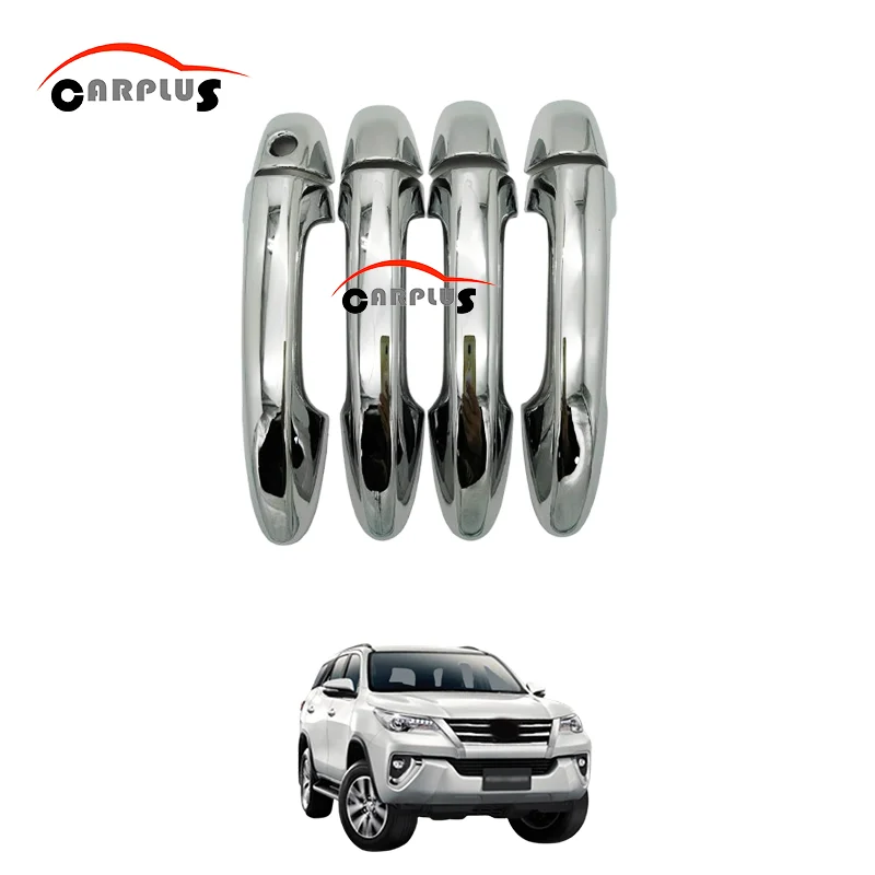 الكروم ABS غطاء مقبض الباب لتويوتا فورتشنر 2016-2019 شاحنة بيك اب الملحقات الخارجية الجسم تقليم