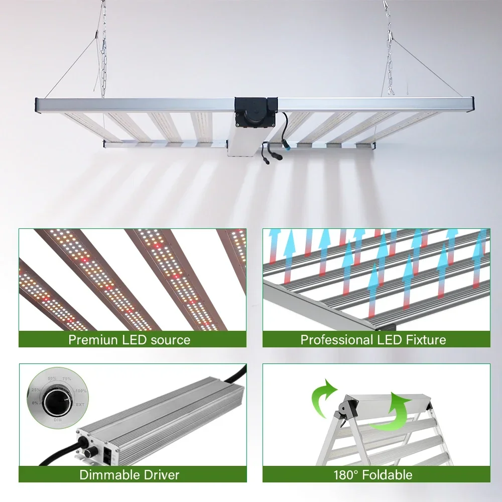 hydroponic 1000w full spectrum led grow light