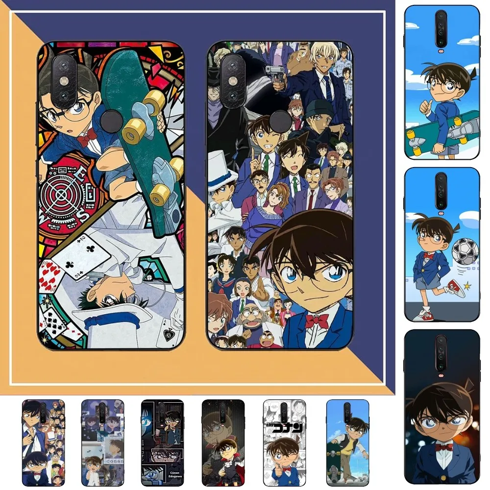 Japanese Cartoon D-Detective C-Conan Phone Case For Redmi Note 4 X 5 A 6 7 8 T 9 9S 10 11 11S 11Epro Poco M3 Pro