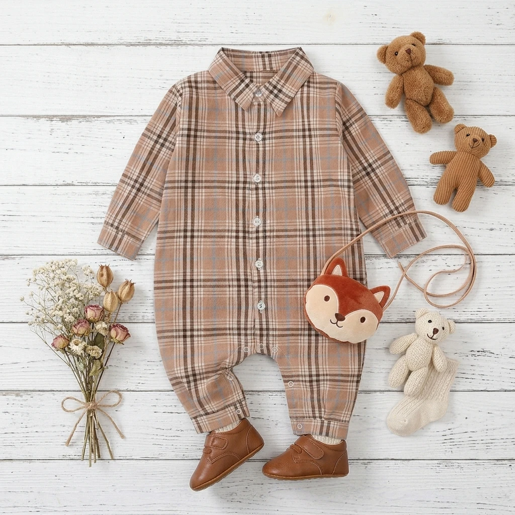 Baby Boys Rompers Autumn Cotton Long Sleeve Infants Boys Jumpsuits Clothing