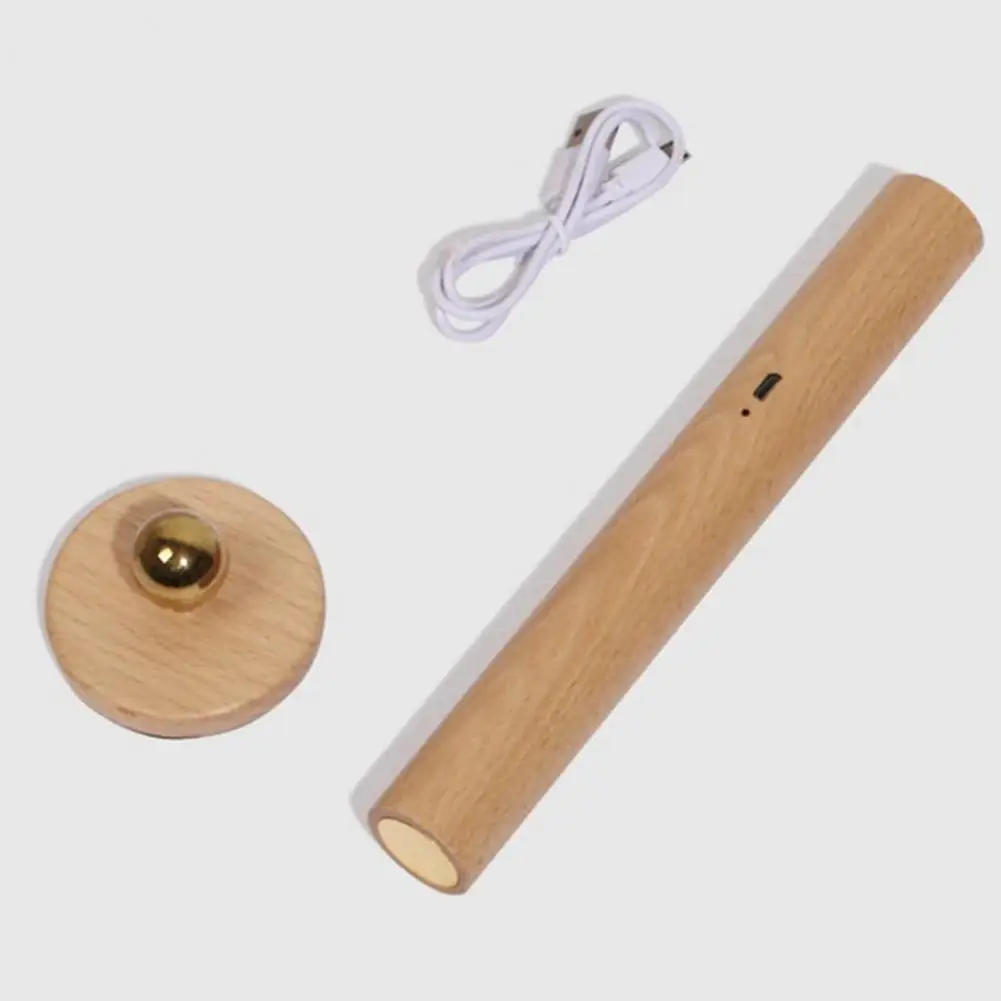 

Wall Light Dimmable Touch Control Usb Rechargeable Reading Light with 360-degree Rotatable Wooden Led Wall Lamp for Soft Glow