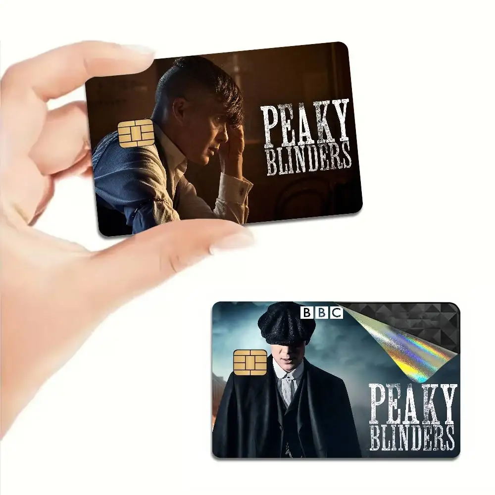 Movie P-Peaky B-Blinders TV Diy Credit Debit Card Sticker Party Sticker Decoration Waterproof Small Chip Card Skin Sticker
