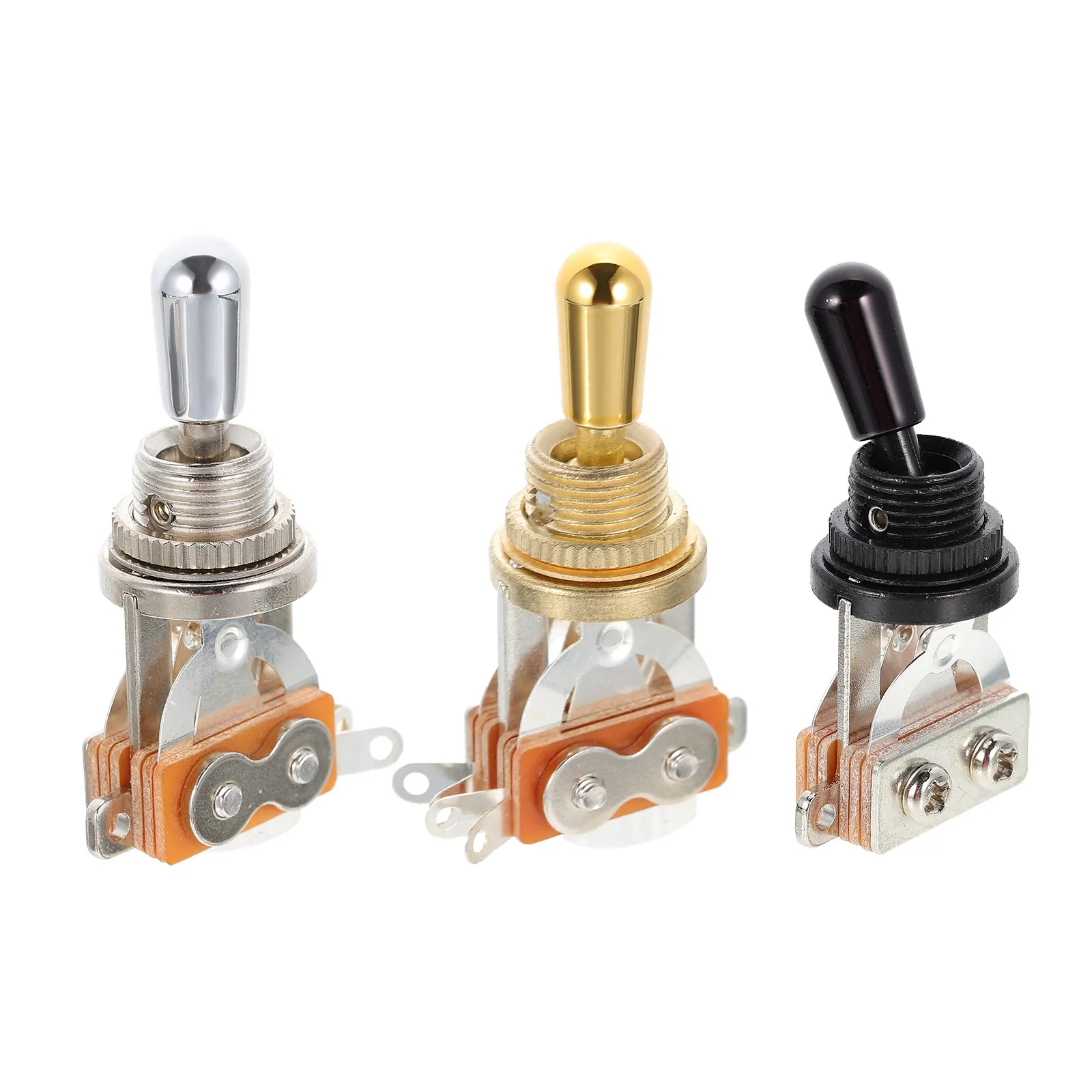

3 Pcs Pickup Switch Metal Guitar Toggle Accessories The Selector for