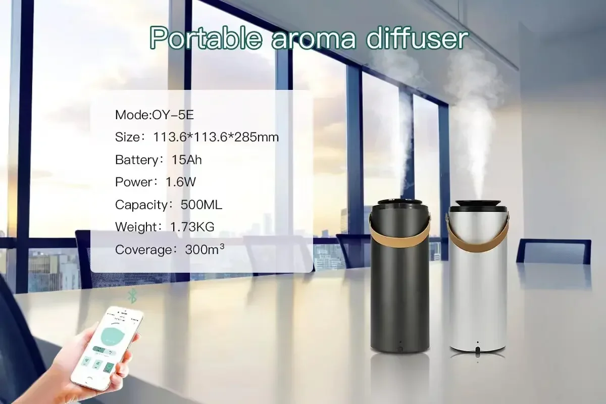 Ouwave อุปกรณ์ในบ้าน เครื่องกระจายกลิ่นหอม แบตเตอรี่ เครื่องกระจายกลิ่นหอม เครื่องกระจายอากาศขนาด 500 มล
