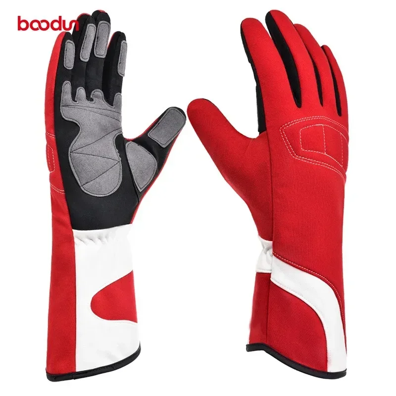 New F1 Auto Car Karting Gloves Breathable Motorcross Racing Gloves Silicone Non-Slip Men Go Kart Racing Gloves Breathable