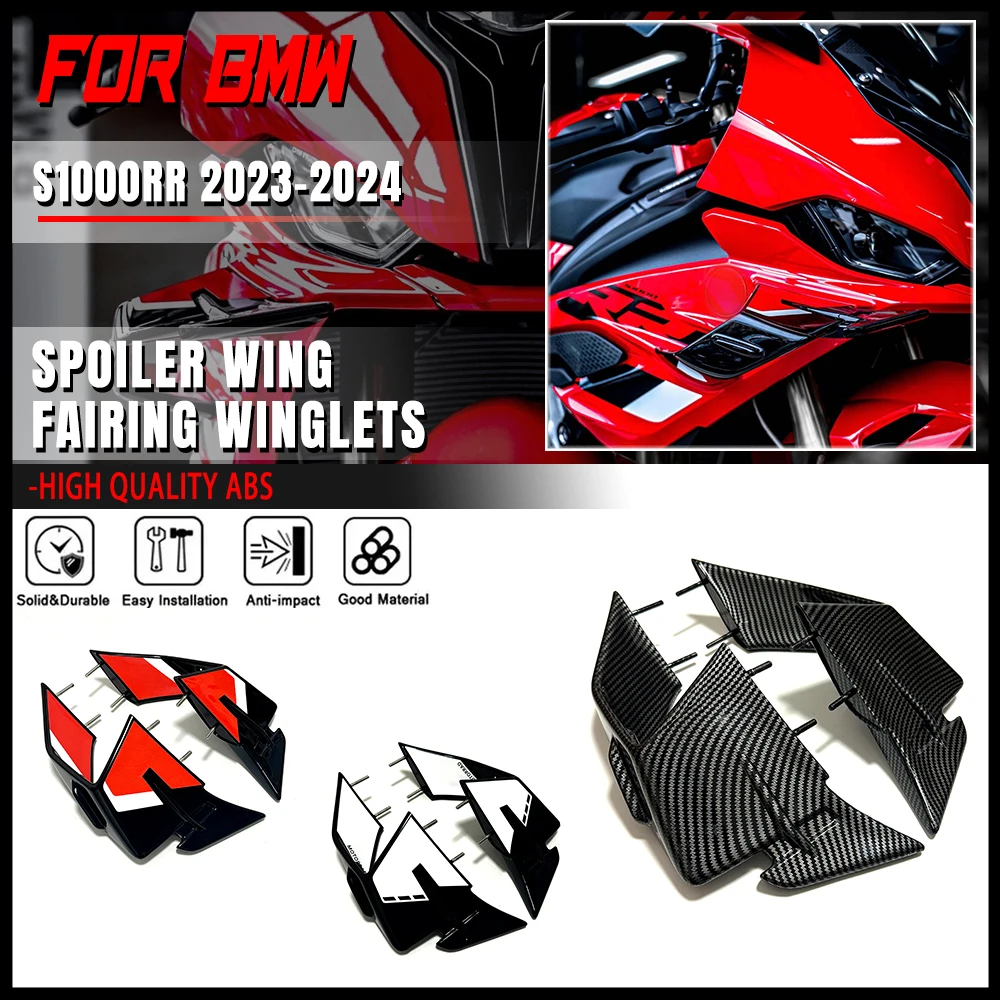 S1000RR 2023-2024 Winglet Aerodynamic Wing Deflector Spoiler For BMW S1000 RR 2023 2024 Motorcycle Accessories Fairing Side