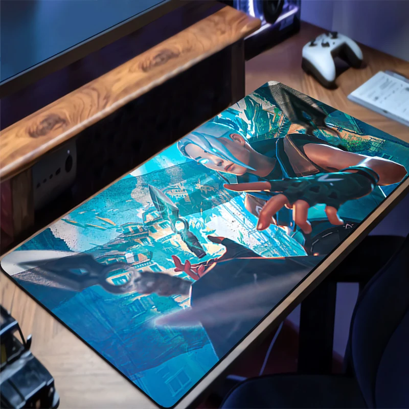 

Mouse Pad V-valorant Laptop Non-slip Esports Laptop Desk Mat Game Player Classic Mousepad Mini PC Accessories Keyboard Pad