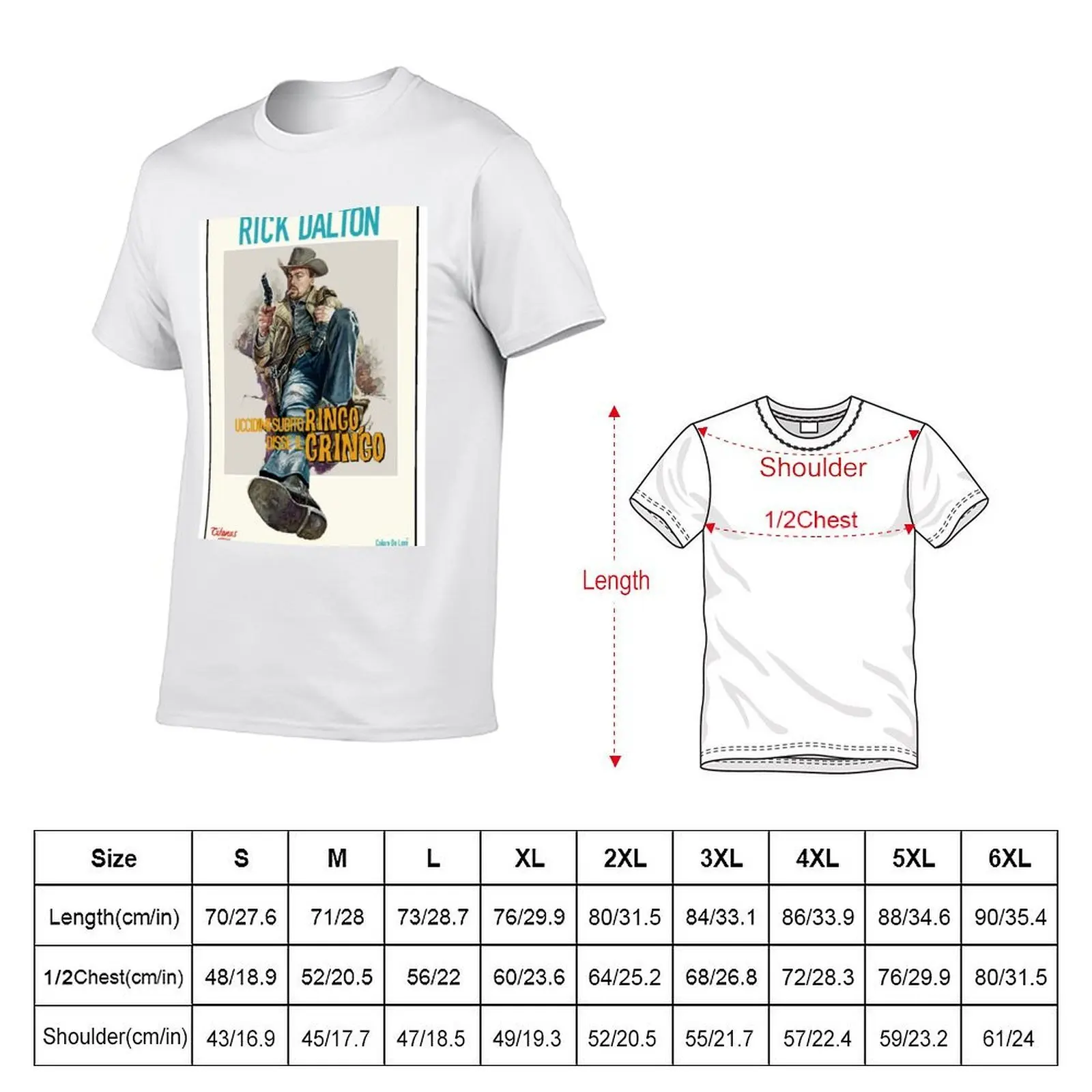 Ringo Gringo Print - Rick Dalton T-Shirt Clothing sweat men clothing