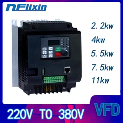 Hot Sale！ For motor speed control and water pump 1 Phase 220V to 3 Phase 380V 1.5KW VFD Variable Frequenc Inverter