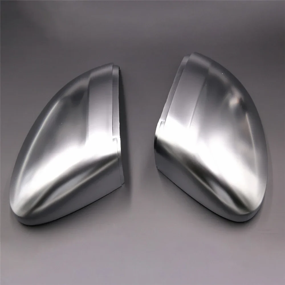 Silver Matt Mirror Cover  - For VW Golf 7 MK7 VII PASSAT B8 Rear view Side Mirror Cap Housing Shell