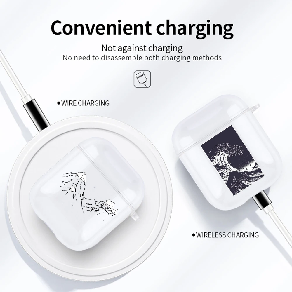 Funda ondulada bonita a la moda para Apple AirPods Pro 2. ° funda protectora para auriculares inalámbricos Bluetooth para Airpod 1 2 3 caja de carga