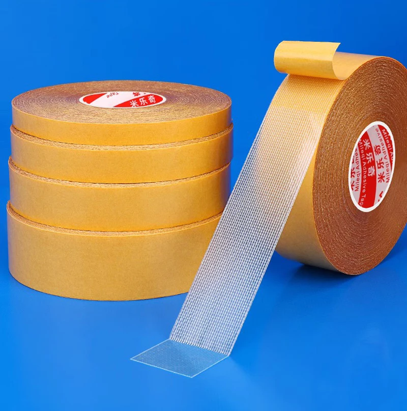 

Double-sided mesh cloth tape waterproof sealing high-viscosity strong fiber tape Household office fixed sealing tape