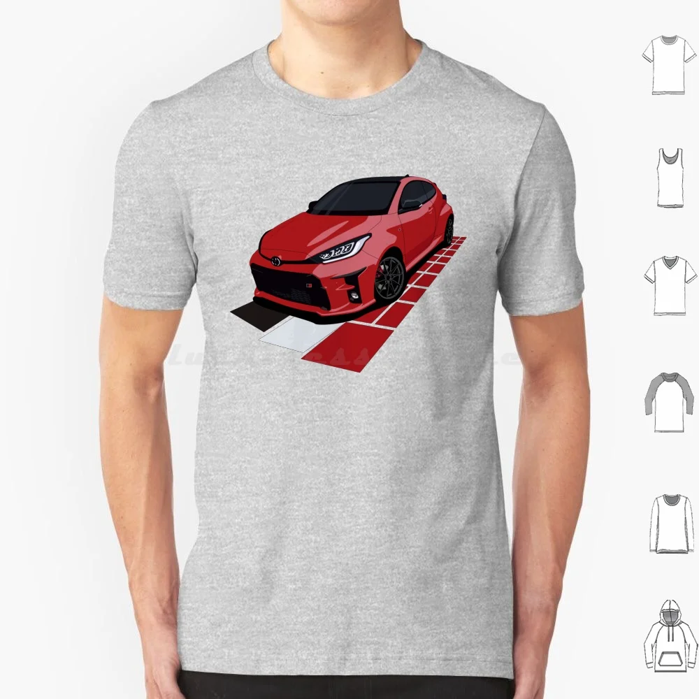 

Gr Yaris T Shirt Cotton Men Women DIY Print Yaris Gr Gr4 Rallycar Rally Racecar Homologation Gazoo Racing Gt Four Four Awd Trd