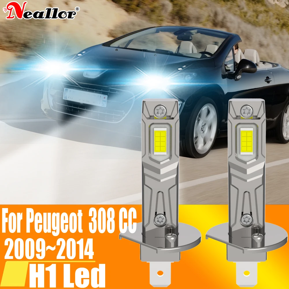 

H1 Led Light Canbus Bulb Car Headlight High Power Auto Fog Diode Moto Driving Running Lamp 12V 55W For Peugeot 308 CC 2009~2014