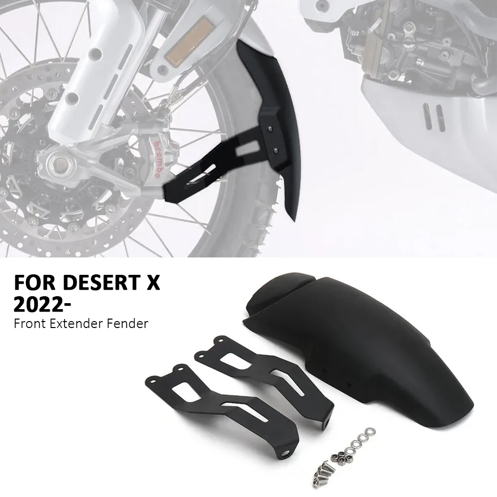 

For Ducati DesertX DESERT X Desert X Motorcycle Front Fender Extender Mudguard Extension Splash Guard Plastics 2022 2023