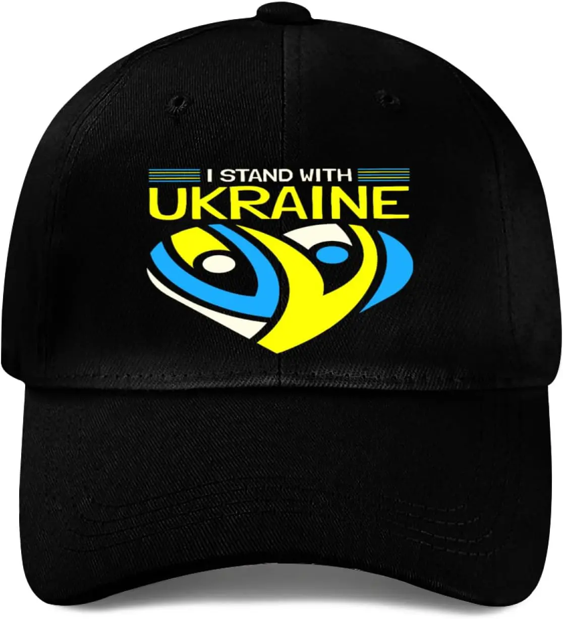 

Men's Minimalist Washed Running Hat,I Stand with Ukraine Dove Peace Pro Ukraine Baseball Cap