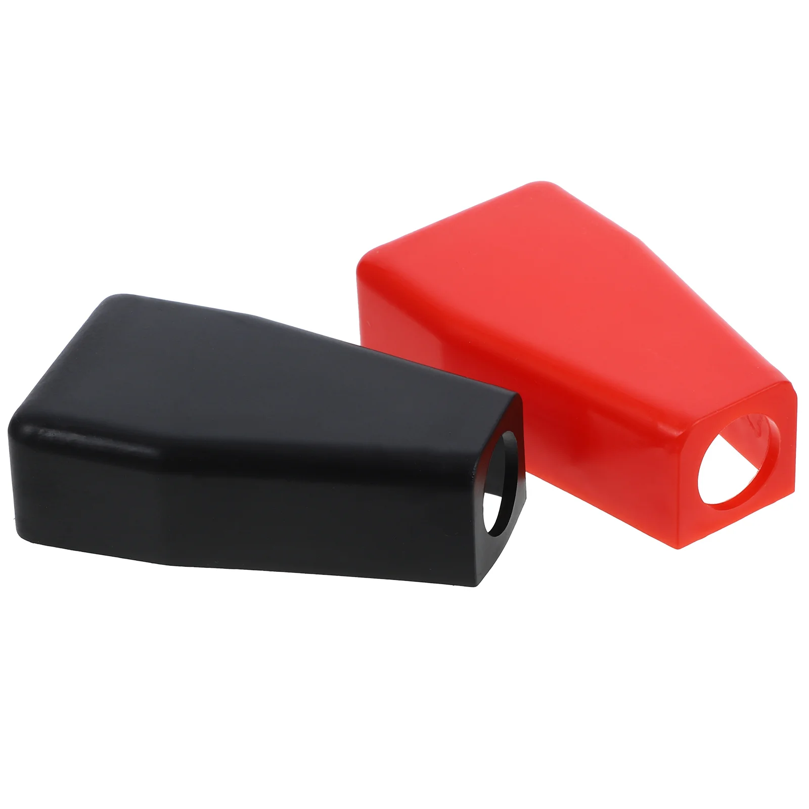 Cubiertas protectoras de terminales, Kit de reemplazo de cubierta protectora de tapas de postes superiores de coche aislantes de plástico duradero, 2 uds.