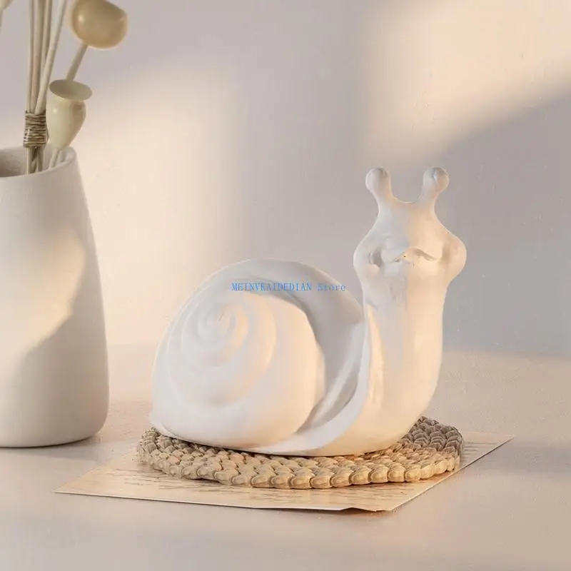 

C1FE Snail Epoxy Resin Mould Snail Silicone Mould for Candle Making Home Decors