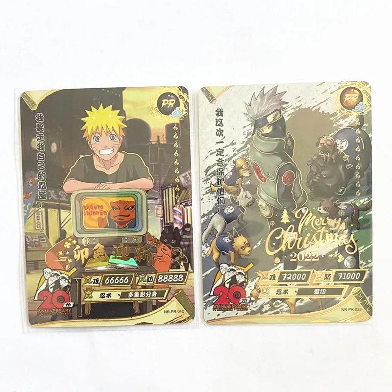 2023 New KAYOU Anime Naruto Card 20th anniversary Rare Anime Character Collection Card Children\'s Toy Gift