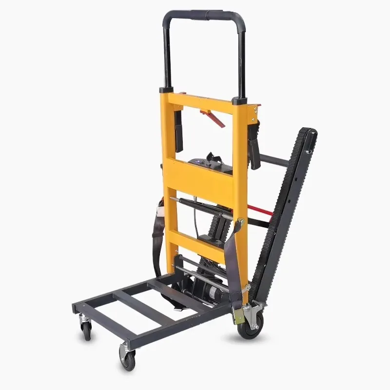 Foldable Electric Stair Climber Goods Handling, 180KG Load Capacity, W/ Lithium Battery|One-Man Operation Stair Climbing Trolley