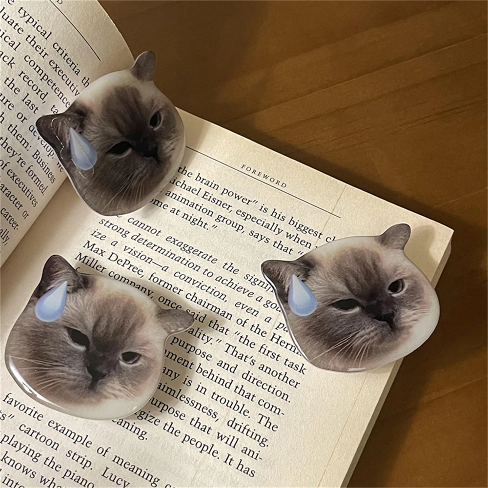 Cute 3D Funny Cat Phone Stand Griptok Support for IPhone 17 Samsung S25 Grip Tok Folding Finger Holder Socket Bracket