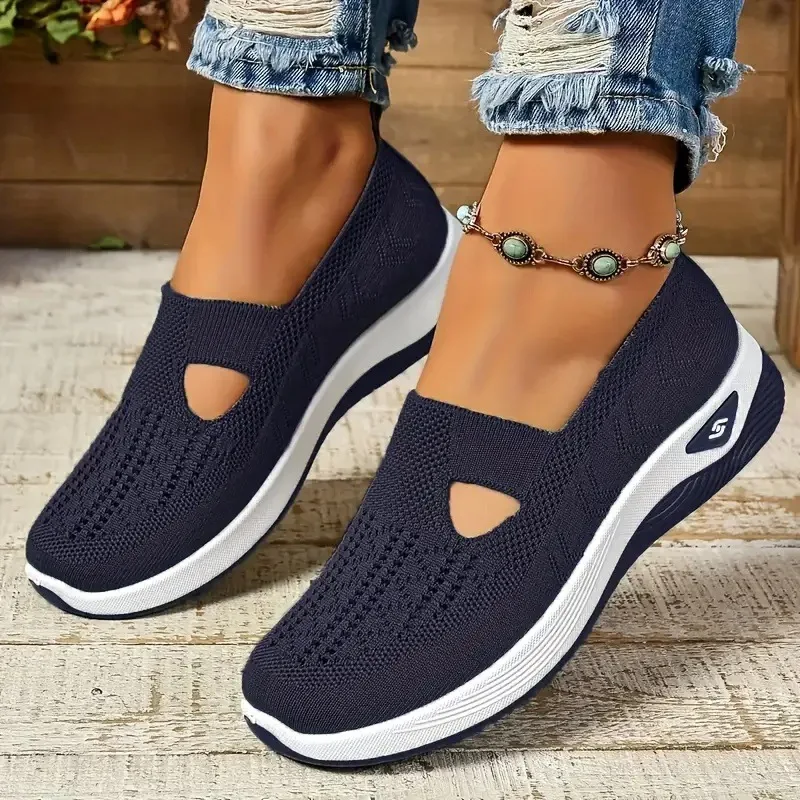 New Arrival Women Mesh Breathable Comfortable Orthopedic Shoes Non Slip Sneakers  Women's casual shoes for spring and summer image 2