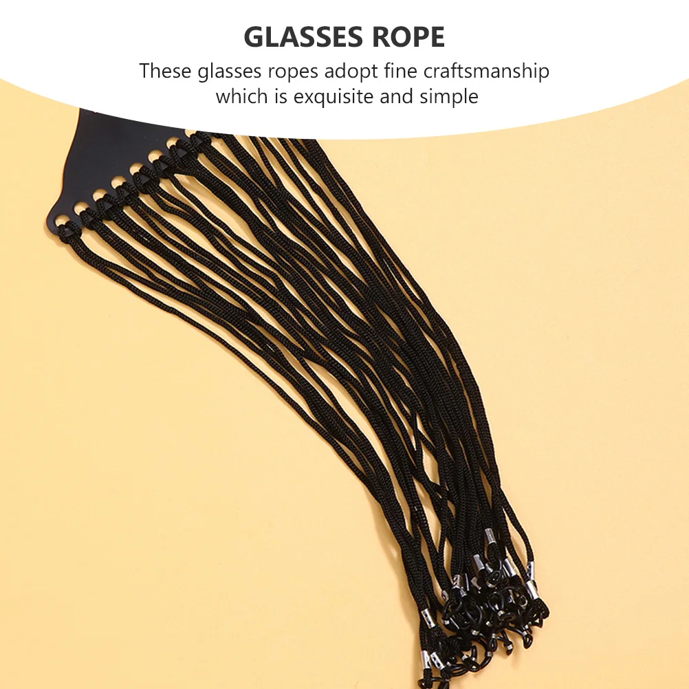 

24 Pcs Lanyards Glasses Rope Sunglass Straps Eye Band Non-slip Eyeglass Cord Black Sunglasses