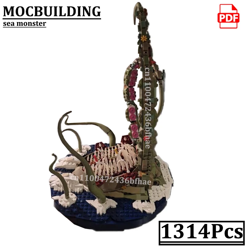 

Подставка для моделей кораблей, морских чудовищ, осьминогов, кирпичиков MOCBUILDING, держатель для строительных блоков 10365, конструктор, подарок для детей