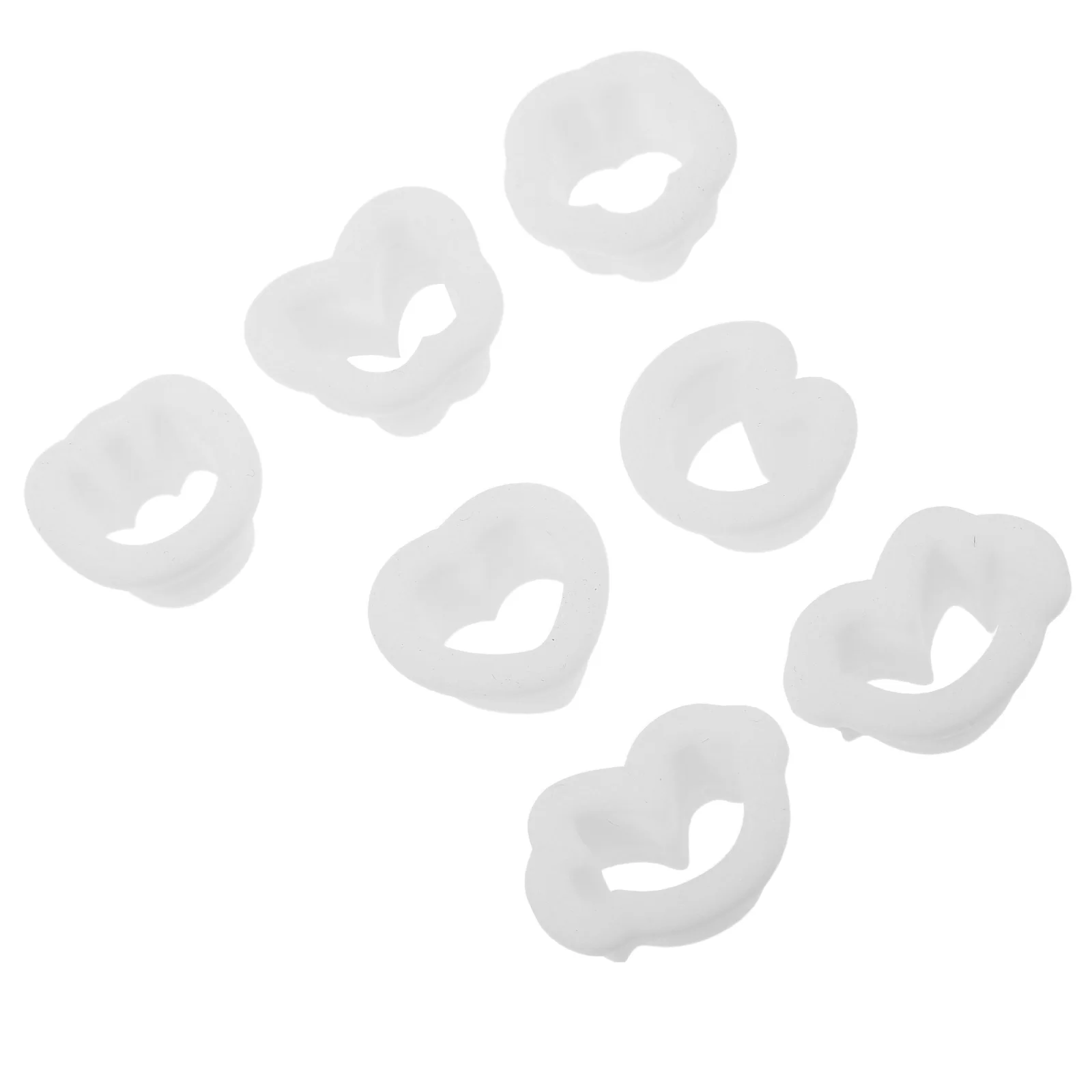 

7 Pcs Soft Ceramic Mold Set Jewelry Earring Pendant Silicone Molds White Silica Tools