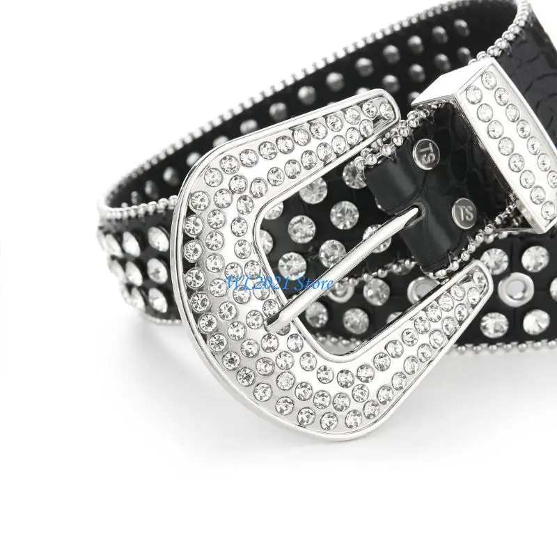 G5GC Bling Bling Cowboy Cowgirl Cintura in Jeans Gonna Cintura piena per adolescenti