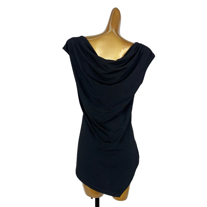 カスタマイズされたラテンダンスドレスパーカー女性大人ルーズスイングバック Tシャツスカートトレーニング制服トップダンス服女性