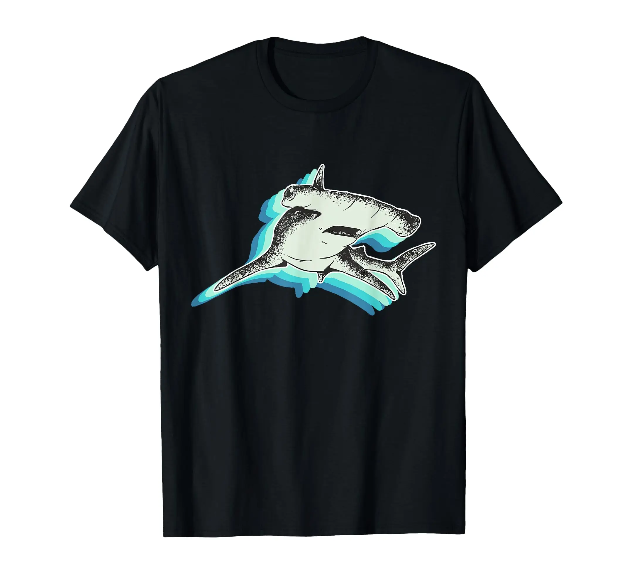 Hot-Selling Fashion Cool Hammerhead Shark Men Women Leisure Drop Pure Nice Cotton Loose Tee