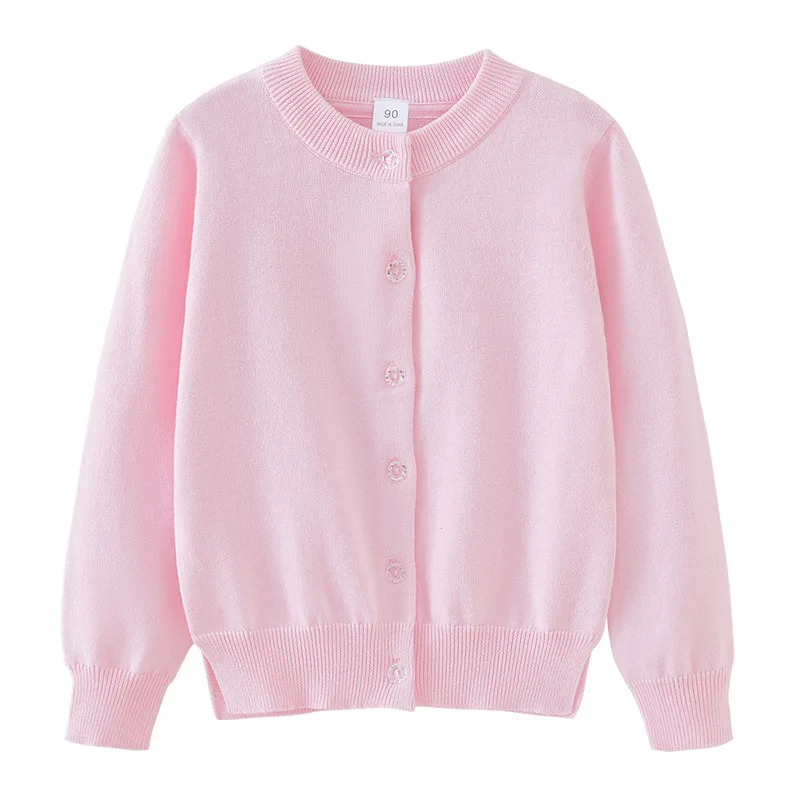 2025 Nieuwe Herfst Baby Meisjes Jongens Breien Vest Jas 2-10Yrs Kinderen Breien Kleding Lange Mouwen Casual Losse Trui Jas