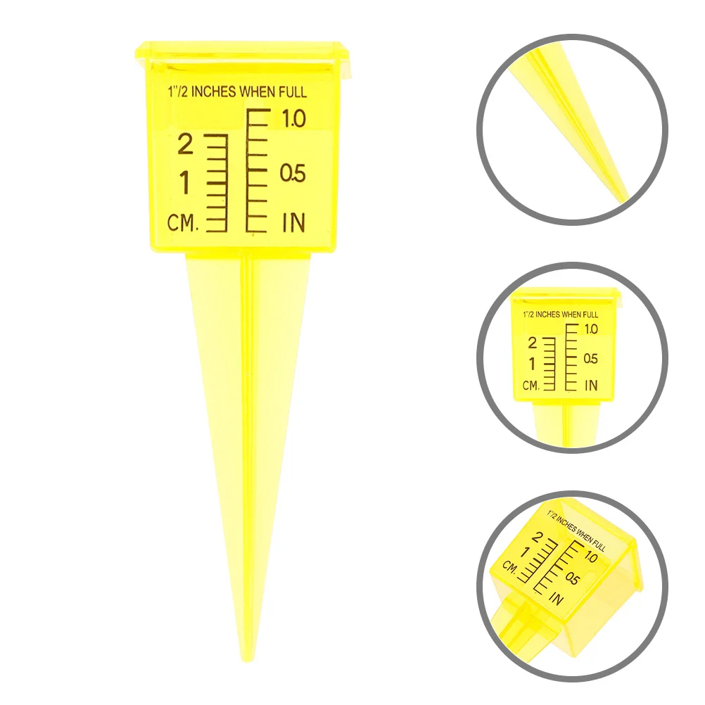 

5pcs Rain Gauge For Yard Garden Outdoor Water Measurement Tool Ground Stake Gauge For Lawn Sprinkler System Reusable Plastic