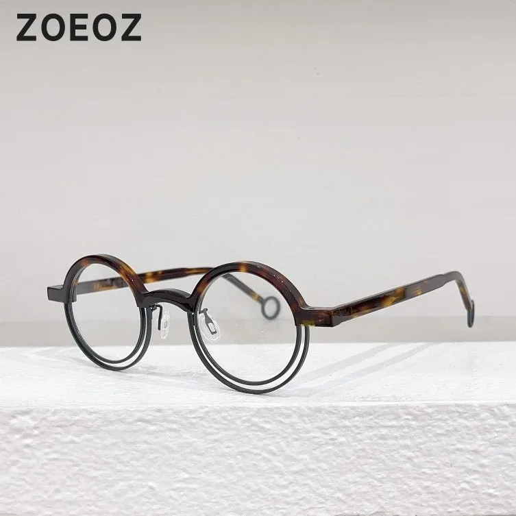 

Niche Brand Designer Model Retro Oval Glasses Myopia Glasses Rim Glasses Frame Men Black Frame Acetate Glasses Frames Women