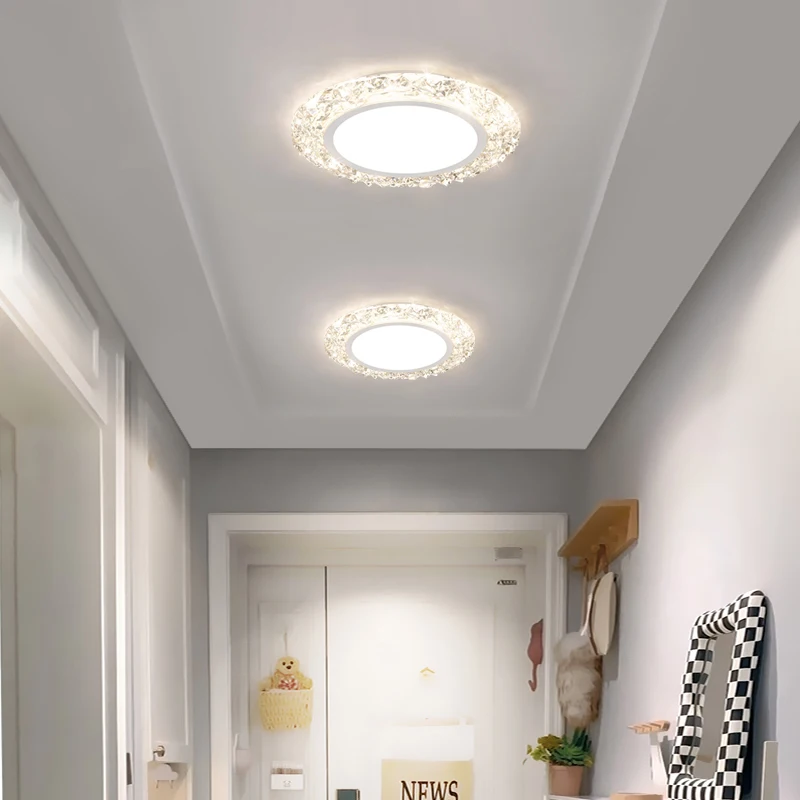 Whole House Package Full Spectrum LED Ceiling Lights Modern Simple Bedroom Lamp Balcony High-end Living Room Chandelier Crystal