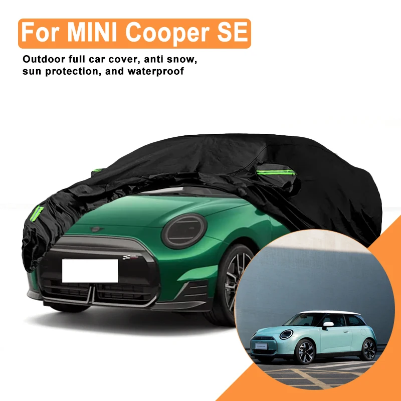 

Full Car Cover for MINI Cooper SE Outdoor Use - Waterproof Snowproof Sunshade, Winter & Summer Auto Protection Accessories