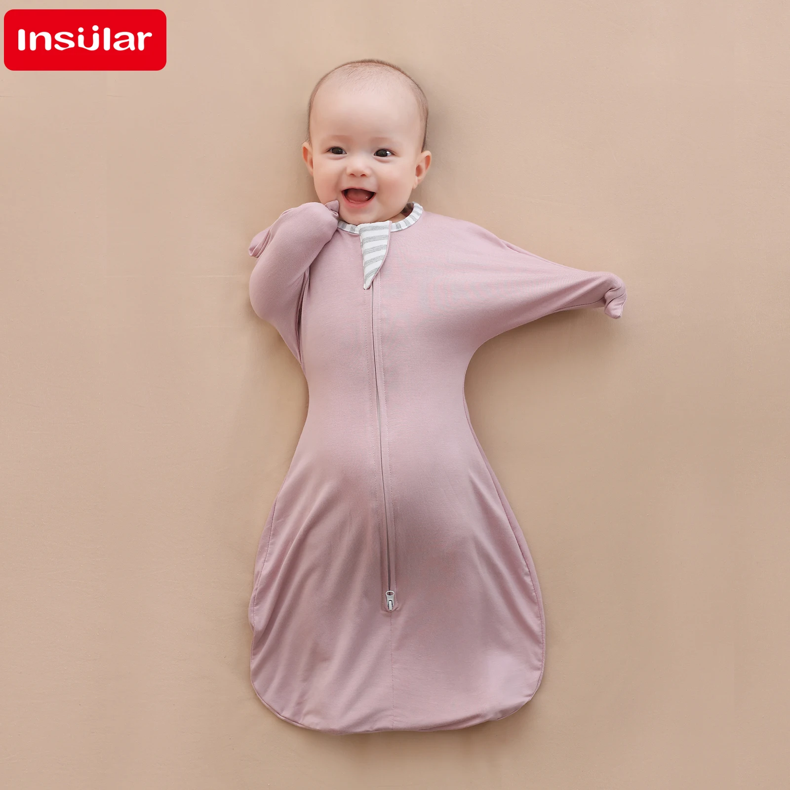 Neugeborene INSULAR Modal High Bounce Schlafsäcke Anti-Kicking Baby Shock Proof Surrender Style Nachtwäsche für bequeme Ruhe