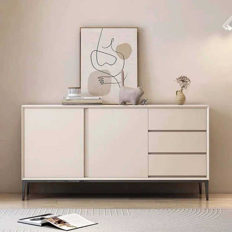 

Modern Minimalist Multifunctional Hallway Locker Living Room Cream Style Storage Cabinet